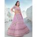 Picture of Well Formed Georgette Rosy Brown Lehenga Choli