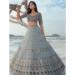 Picture of Superb Georgette Slate Grey Lehenga Choli