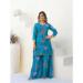 Picture of Georgette Dark Turquoise Readymade Salwar Kameez
