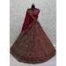 Picture of Wonderful Chiffon Saddle Brown Lehenga Choli