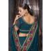 Picture of Comely Georgette Teal Saree