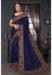 Picture of Classy Georgette Midnight Blue Saree