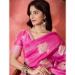 Picture of Excellent Silk Hot Pink Saree