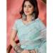 Picture of Good Looking Net Dark Sea Green Saree