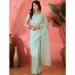 Picture of Good Looking Net Dark Sea Green Saree