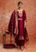 Picture of Cotton & Silk Maroon Readymade Salwar Kameez