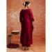 Picture of Cotton & Silk Maroon Readymade Salwar Kameez