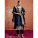 Picture of Cotton & Silk Navy Blue Readymade Salwar Kameez