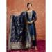 Picture of Cotton & Silk Navy Blue Readymade Salwar Kameez