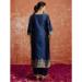 Picture of Cotton & Silk Navy Blue Readymade Salwar Kameez