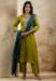 Picture of Good Looking Silk Olive Readymade Salwar Kameez