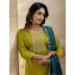 Picture of Good Looking Silk Olive Readymade Salwar Kameez