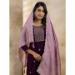 Picture of Excellent Silk Purple Readymade Salwar Kameez