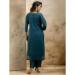 Picture of Fascinating Silk Teal Readymade Salwar Kameez