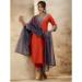 Picture of Taking Silk Orange Readymade Salwar Kameez