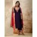 Picture of Delightful Silk Purple Readymade Salwar Kameez