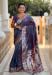 Picture of Graceful Silk Plum Saree
