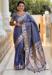 Picture of Resplendent Silk Light Steel Blue Saree