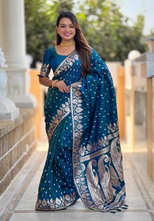 Picture of Appealing Silk Light Sea Green Saree