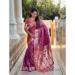 Picture of Admirable Silk Pale Violet Red Saree