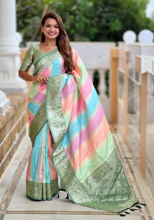 Picture of Graceful Silk Light Pink Saree