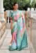 Picture of Pretty Silk Medium Aqua Marine Saree