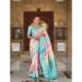 Picture of Pretty Silk Medium Aqua Marine Saree
