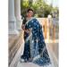 Picture of Stunning Silk Steel Blue Saree
