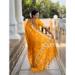 Picture of Stunning Silk Dark Golden Rod Saree