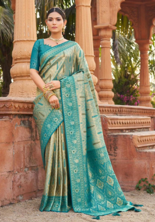 Picture of Beauteous Silk Tan Saree