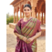 Picture of Stunning Silk Dark Khaki Saree