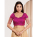Picture of Radiant Silk Medium Violet Red Designer Blouse