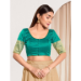 Picture of Bewitching Silk Teal Designer Blouse