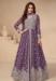 Picture of Chiffon & Silk Dim Gray Anarkali Salwar Kameez
