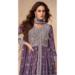 Picture of Chiffon & Silk Dim Gray Anarkali Salwar Kameez