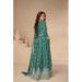 Picture of Chiffon & Silk Dark Slate Grey Anarkali Salwar Kameez