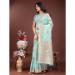Picture of Graceful Cotton & Linen Medium Sea Green Saree