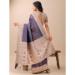 Picture of Pretty Linen & Silk Dark Slate Grey Saree