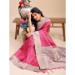 Picture of Pleasing Linen & Silk Pink Saree