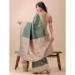 Picture of Sublime Linen & Silk Dark Olive Green Saree