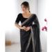 Picture of Well Formed Net Black Saree