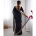 Picture of Well Formed Net Black Saree