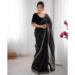 Picture of Well Formed Net Black Saree