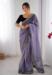 Picture of Elegant Net Slate Grey Saree