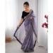 Picture of Elegant Net Slate Grey Saree