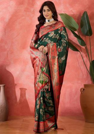 Picture of Classy Silk Olive Saree