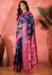 Picture of Stunning Silk Dark Slate Blue Saree
