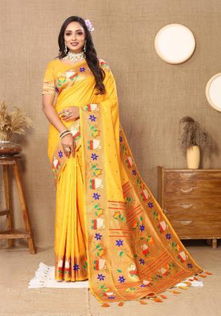 Picture of Radiant Silk Sandy Brown Saree