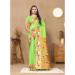 Picture of Well Formed Silk Yellow Green Saree
