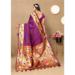 Picture of Delightful Silk Purple Saree